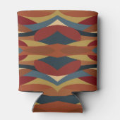 Geometrisches, optisches, gestanztes Glas Abstrakt Dosenkühler (Rückseite)