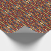 Geometrisches, optisches, gestanztes Glas Abstrakt Geschenkpapier (Ecke)