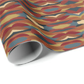 Geometrisches, optisches, gestanztes Glas Abstrakt Geschenkpapier (Rolleneckpunkt)