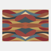 Geometrisches, optisches, gestanztes Glas Abstrakt Geschenkpapier Set (Vorderseite 2)