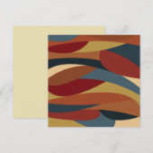 Geometrisches, optisches, gestanztes Glas Abstrakt Mitteilungskarte (Vorne/Hinten)