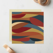 Geometrisches, optisches, gestanztes Glas Abstrakt Mitteilungskarte (Vorderseite/Rückseite Beispiel)