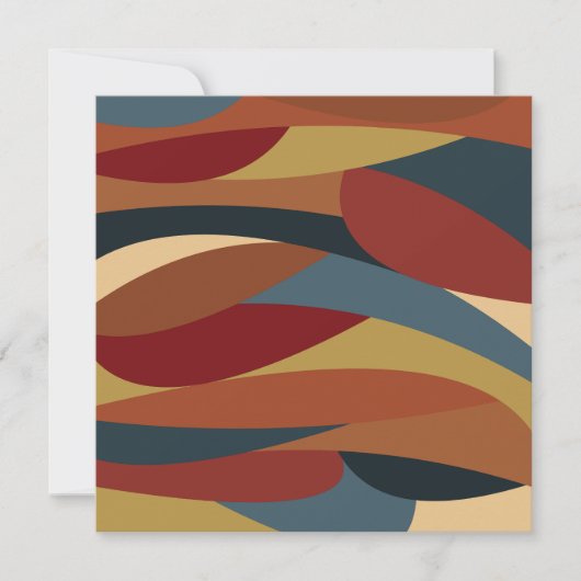 Geometrisches, optisches, gestanztes Glas Abstrakt Mitteilungskarte (Vorderseite)