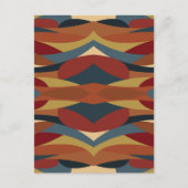 Geometrisches, optisches, gestanztes Glas Abstrakt Postkarte (Vorderseite)