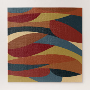 Geometrisches, optisches, gestanztes Glas Abstrakt Puzzle