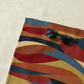 Geometrisches, optisches, gestanztes Glas Abstrakt Strandtuch (Beispiel)