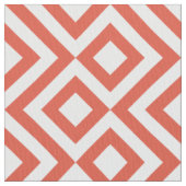 Geometrisches orange und weißes stoff (Nahaufnahme)