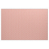 Geometrisches orange und weißes stoff (Yard (91,4 cm))