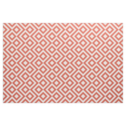 Geometrisches orange und weißes stoff (Fat Quarter (45,7 x 55,9 cm))
