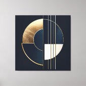 Geometrisches Orb: Eine Studie im Kontrast Leinwanddruck (Vorderseite)