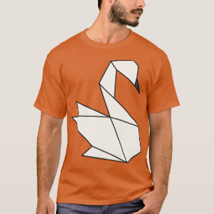 Geometrisches Origami Swan 1 T-Shirt