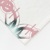 Geometrisches Ornament. Fleecedecke (Ecke)