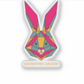 Geometrisches Ostersonnengebälk Aufkleber (Vorderseite)