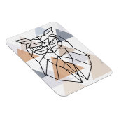 Geometrisches Owl-Design Magnet (Rechte Seite)