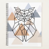 Geometrisches Owl-Design Planer (Vorderseite)