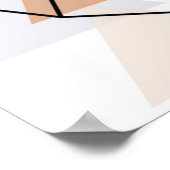 Geometrisches Owl-Design Poster (Ecke)