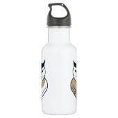 Geometrisches OWL-Logo Edelstahlflasche (Rückseite)