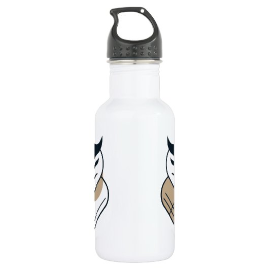 Geometrisches OWL-Logo Edelstahlflasche (Rückseite)