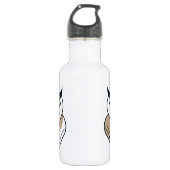 Geometrisches OWL-Logo Edelstahlflasche (Vorderseite)