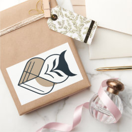 Geometrisches OWL-Logo Rechteckiger Aufkleber