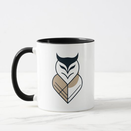 Geometrisches OWL-Logo Tasse (Links)
