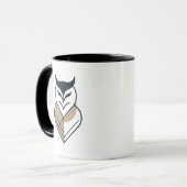 Geometrisches OWL-Logo Tasse (Vorderseite Links)