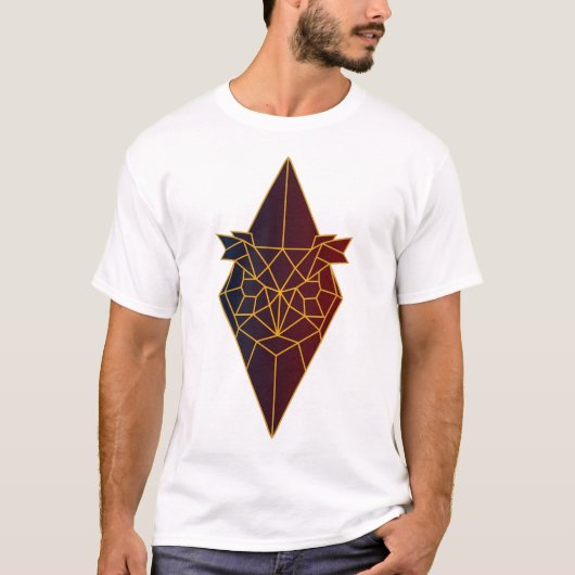 Geometrisches Owl T-Shirt (Vorderseite)