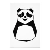 Geometrisches Panda-Foto Fotodruck (Vorne)