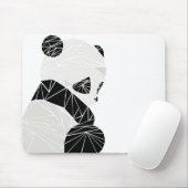 Geometrisches Panda Mousepad (Mit Mouse)
