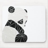 Geometrisches Panda Mousepad (Vorne)