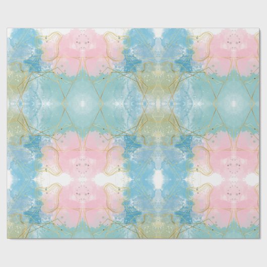 geometrisches Papier Geschenkpapier (Flach)