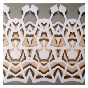 Geometrisches Papier-Schnitt-Symmetrie-Muster Fliese