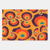 Geometrisches Papierformat für Retro - Fett Abstra Geschenkpapier Set (Vorderseite 3)