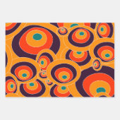 Geometrisches Papierformat für Retro - Fett Abstra Geschenkpapier Set (Vorderseite 2)