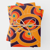 Geometrisches Papierformat für Retro - Fett Abstra Geschenkpapier Set (Beispiel)