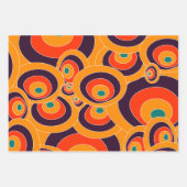 Geometrisches Papierformat für Retro - Fett Abstra Geschenkpapier Set (Vorderseite)