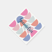 Geometrisches Party für geometrisches Semi Serviette (Ecke)