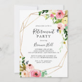 Geometrisches Party für tropische Herbstruhegeländ Einladung (Vorderseite)