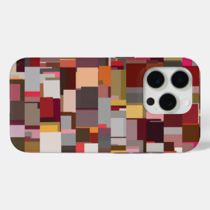 Geometrisches Patchwork abstraktes Mosaikmuster Case-Mate iPhone Hülle