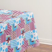 Geometrisches Patchwork Tischdecke (Beispiel)