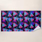 Geometrisches Pattern Beach Handtuch von Funky Fun (Vorderseite)
