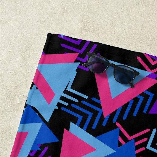 Geometrisches Pattern Beach Handtuch von Funky Fun (Beispiel)