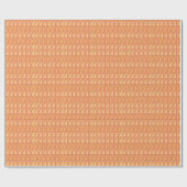 Geometrisches Peach Geschenkpapier (Flach)