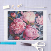 Geometrisches Peony Art für Decoupage Seidenpapier (Handwerk)