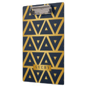 Geometrisches personalisiertes Dreieck Klemmbrett (Links)