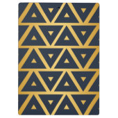 Geometrisches personalisiertes Dreieck Klemmbrett (Rückseite)