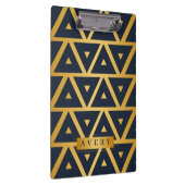 Geometrisches personalisiertes Dreieck Klemmbrett (Rechts)