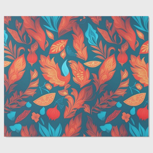 Geometrisches Personalisiertes Muster Geschenkpapier (Flach)