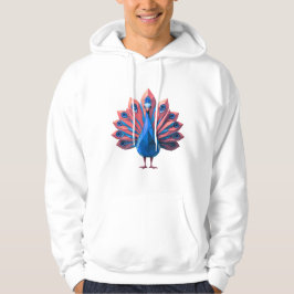 Geometrisches Pfau Hoodie