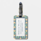 Geometrisches Pfeil-Muster Geo-Schritt-| im Freien Gepäckanhänger (Rückseite vertikal)